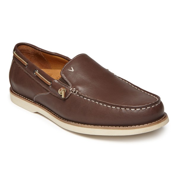Vionic Casual Shoes Ireland - Greyson Slip on Chocolate - Mens Shoes Sale | NLMWC-4759